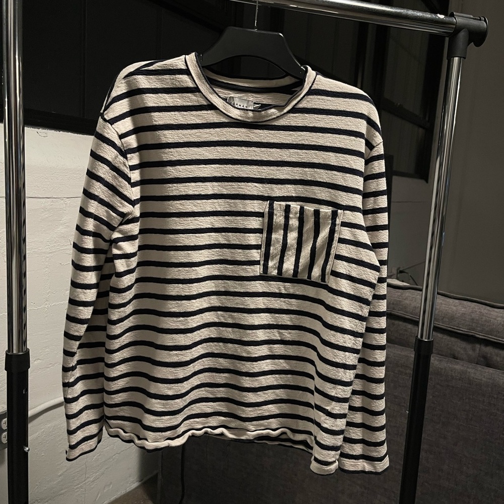 Topman striped long sleeve shirt
